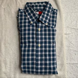 Blue Plaid Tommy Hilfiger Men’s L Button’d Shirt